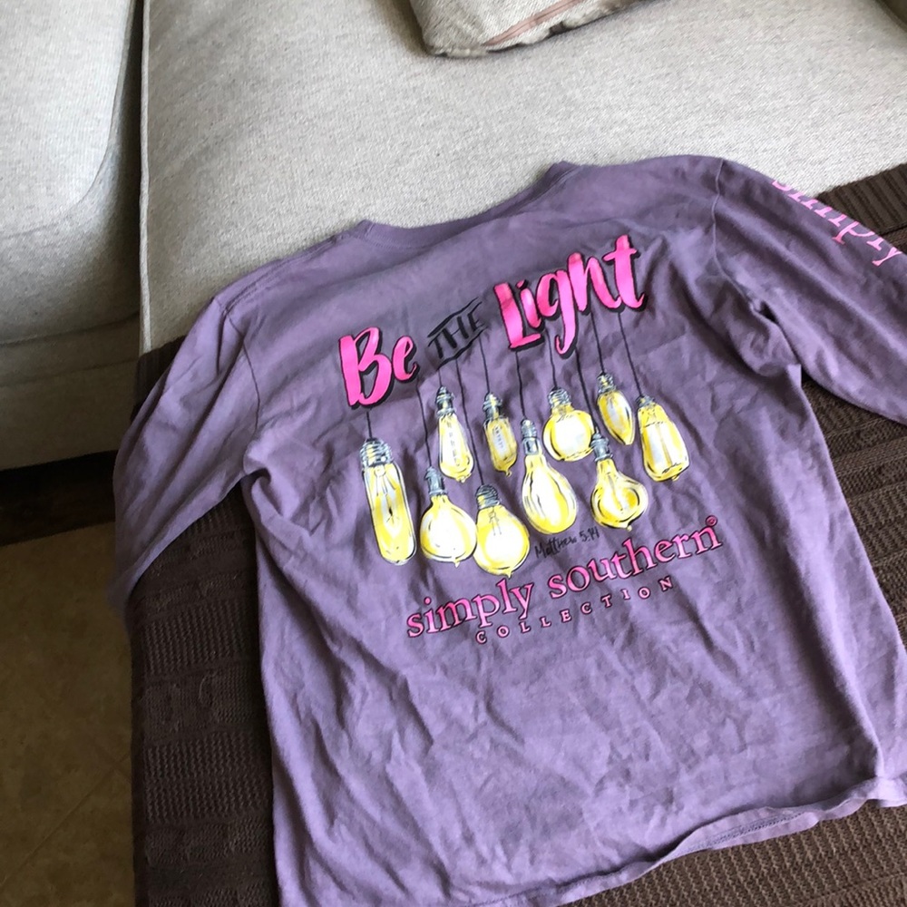 Simply southern  long sleeve be the light shirt